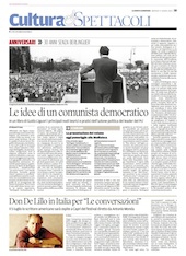 Don DeLillo in Italia per “Le conversazioni”