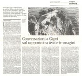 Conversazioni a Capri sul rapporto tra testi e immagini