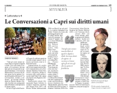Le Conversazioni a Capri sui diritti umani