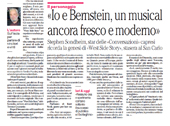 Io e Bernstein, un musical ancora fresco e moderno